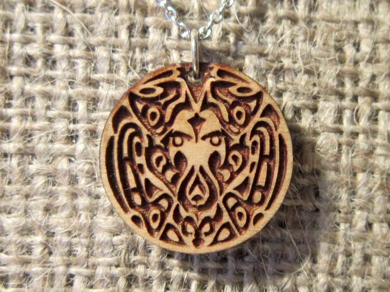 Tribal Wolf Sterling Silver Necklace - Image 3