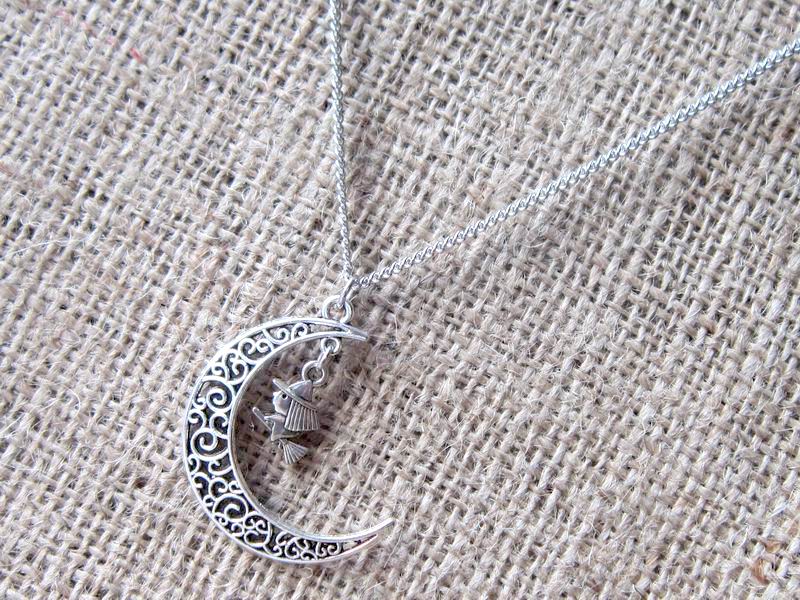 Witch Moon Silver Necklace